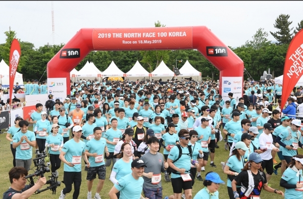 ‘2019 노스페이스 100 코리아’ 10km 부문 스타트 모습