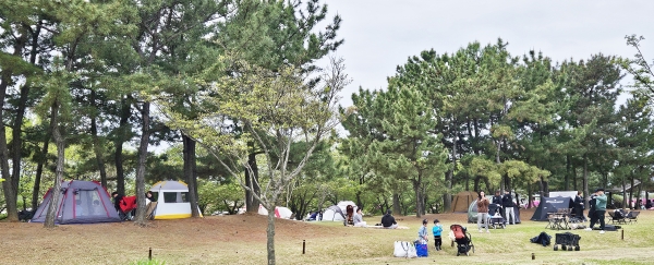 아웃도어 업계는 황금연휴를 맞은 5월 첫째주만 반짝 훈풍이 불었다. 사진은 4월 가족 나들이 모습. 사진=정정숙 기자